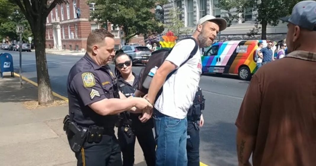 Criminal Charges Dropped Against Christian Man Arrested For Reciting Bible Verse at Pride Event in Pennsylvania | The Gateway Pundit | by Cristina Laila | 42
