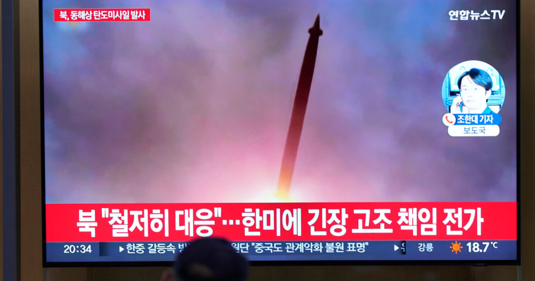 North Korea launches 2 ballistic missiles toward sea in protest of U.S.-South Korea military drills