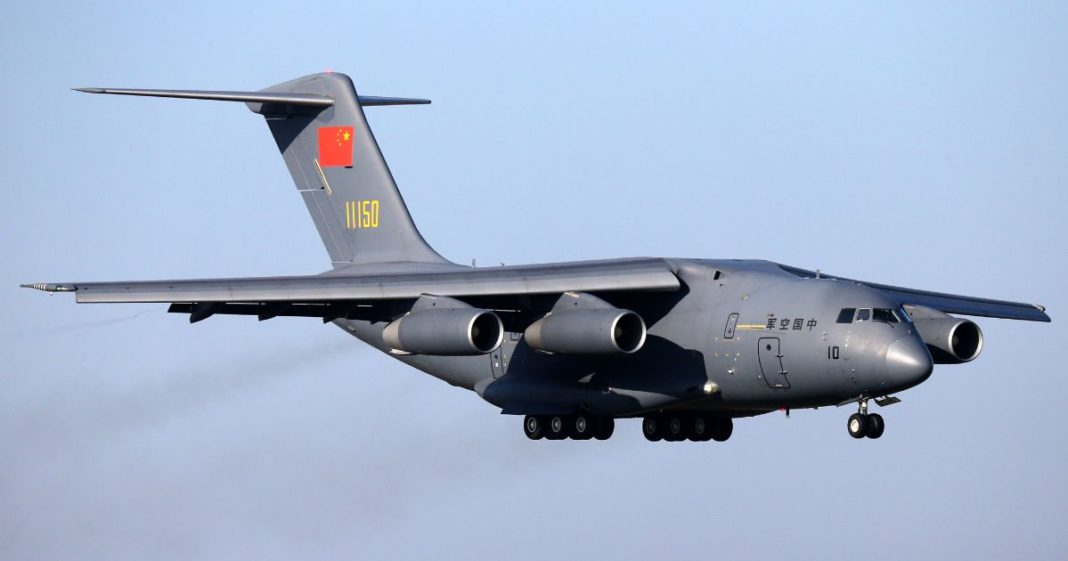 The Chinese air force sends medical workers and supplies to Wuhan, China, with transport aircrafts to fight against the coronavirus on February 17, 2020.