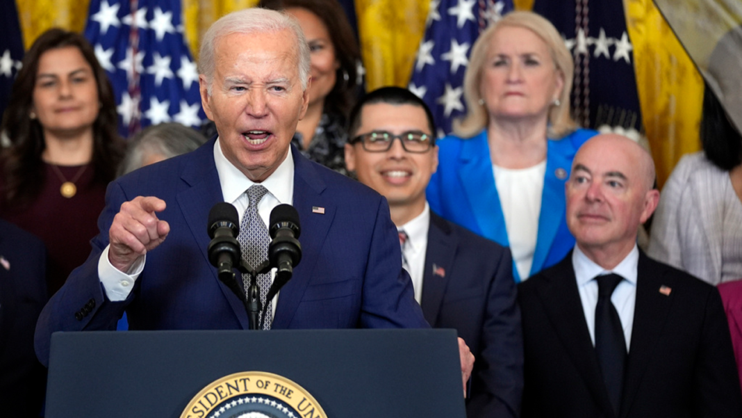 Biden appears to freeze up, forget Homeland Security’s name during White House event: ‘all kidding aside’