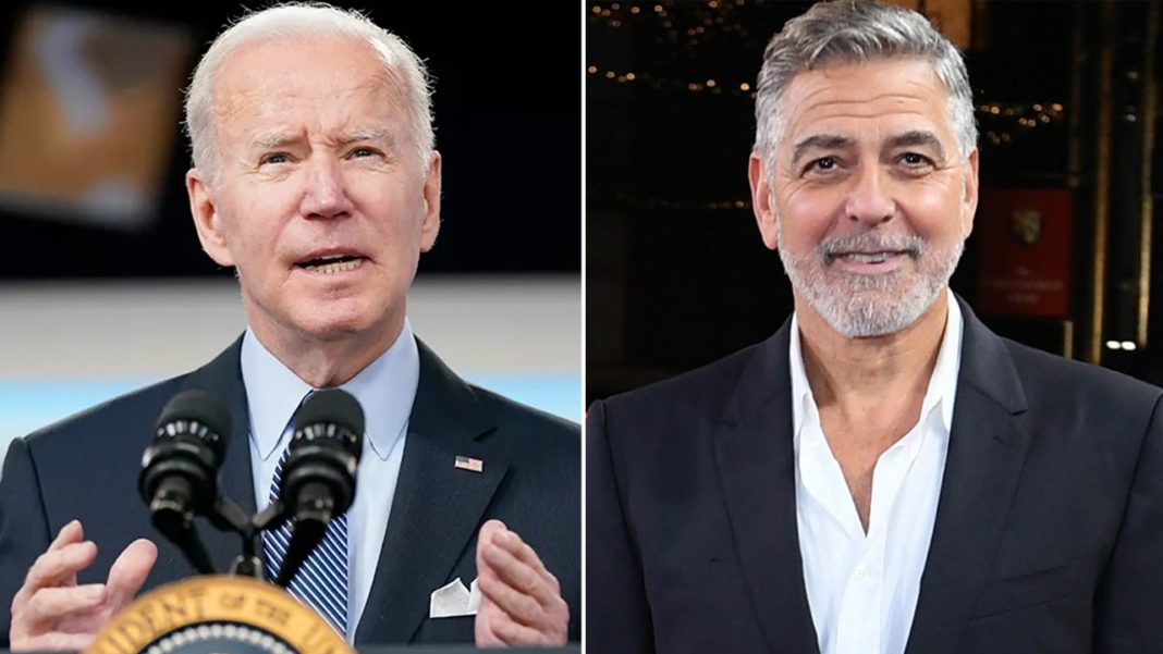 George Clooney rubs elbows with Biden at star-studded LA fundraiser after calling White House with complaint