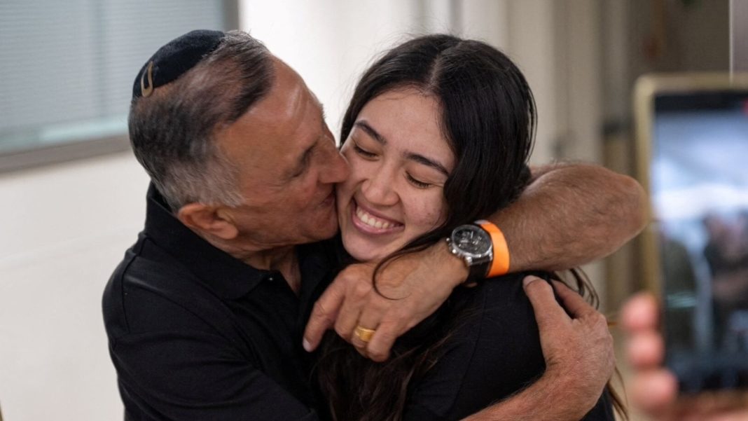 Heartwarming video shows rescued Hamas hostage Noa Argamni’s tearful reunion with dad: watch