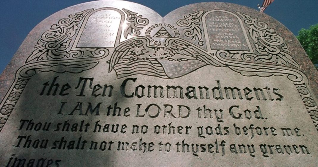 Leftists Cry 'Separation of Church and State' Over New Ten Commandments Law - Here's a History Lesson for Them