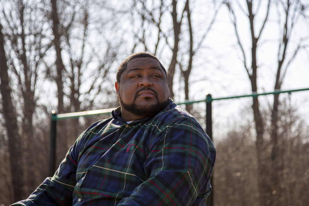 A February 2020 photo provided by the American Civil Liberties Union shows Robert Williams of Farmington Hills, Michigan, a suburb of Detroit. On Friday, the ACLU announced the city of Detroit has agreed to pay $300,000 to Williams after police use of facial recognition technology caused him to be wrongly accused of shoplifting.