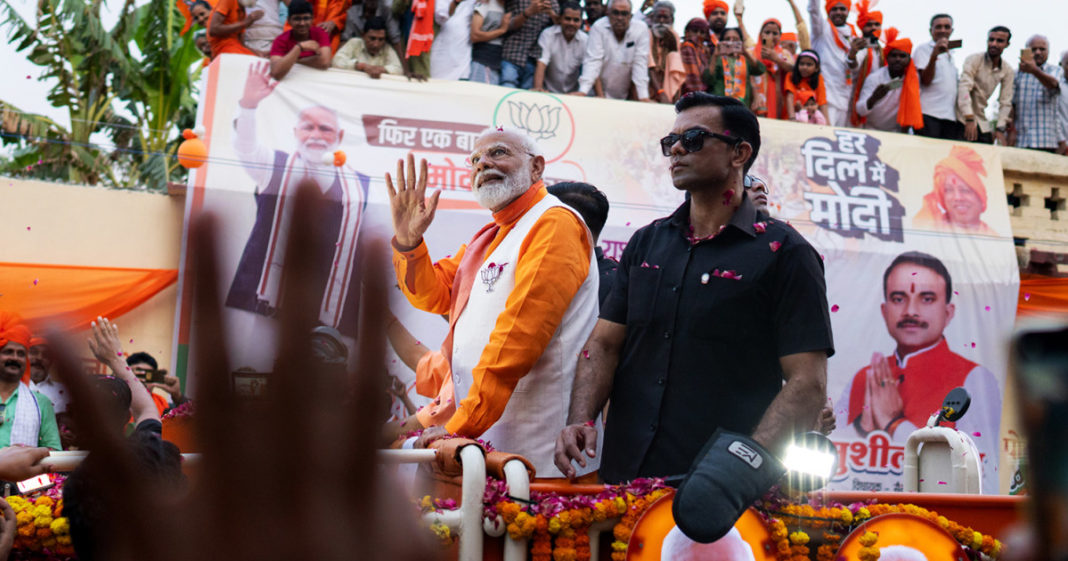 Modi’s alliance has early lead in India election vote count