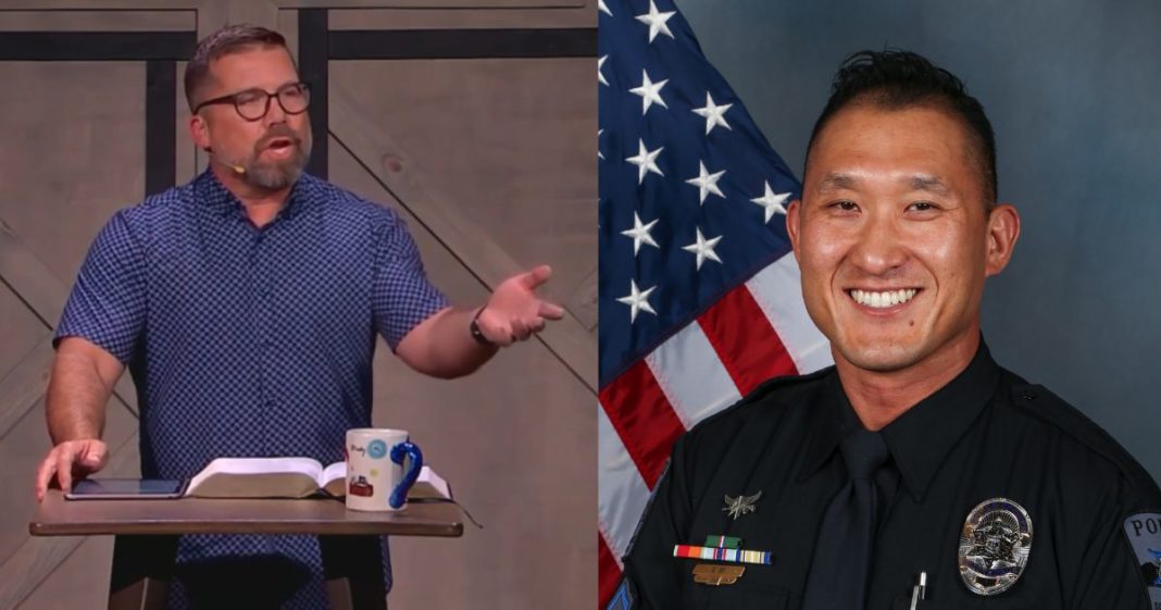 Arizona pastor Brian Bowman and fallen Scottsdale police detective Ryan So.