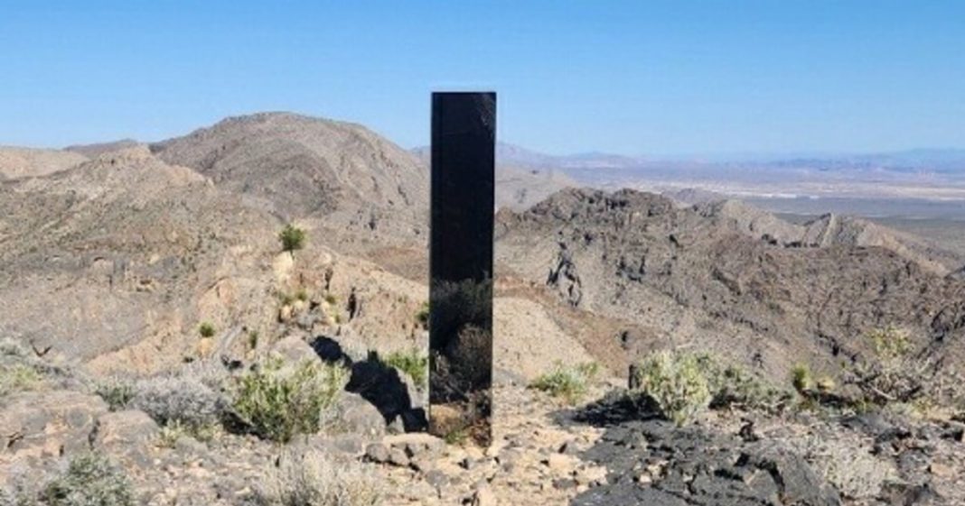 Shiny monolith removed from mountains outside Las Vegas. How it got there still is a mystery 