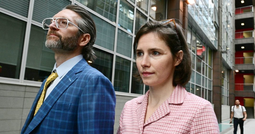 Tearful Amanda Knox says she is 'a victim' and vows to fight slander re-conviction