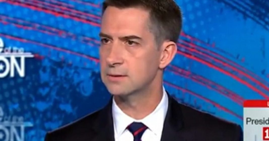 Tom Cotton Defends Trump's Foreign Policy on CNN: 'I've Noticed That Vladimir Putin Only Invades Ukraine When Democrats Are President' (VIDEO) | The Gateway Pundit | by Mike LaChance