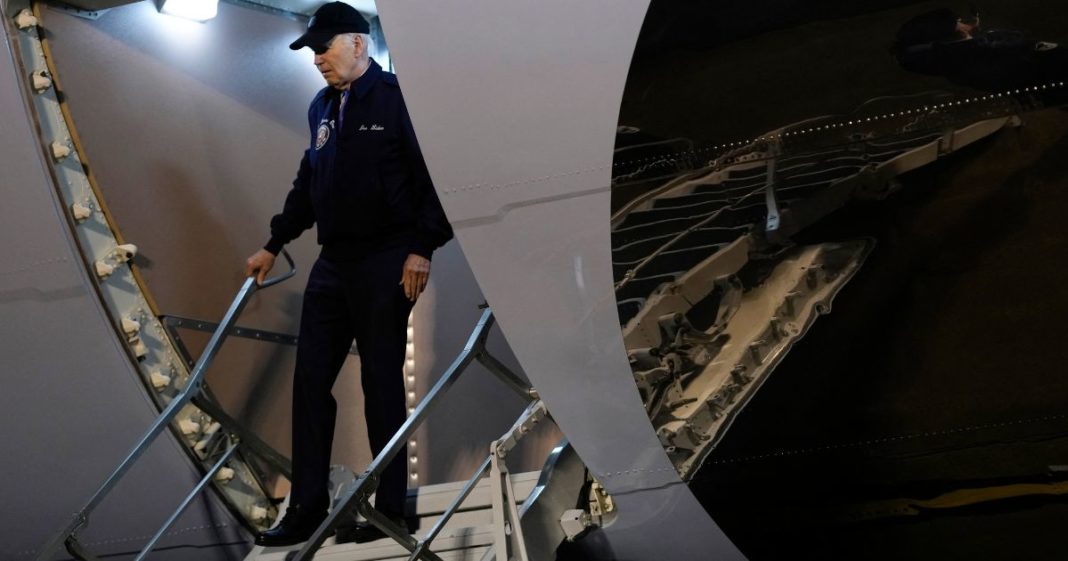 President Joe Biden steps off Air Force One upon arrival at Dover Air Force Base in Dover, Delaware, on Wednesday.