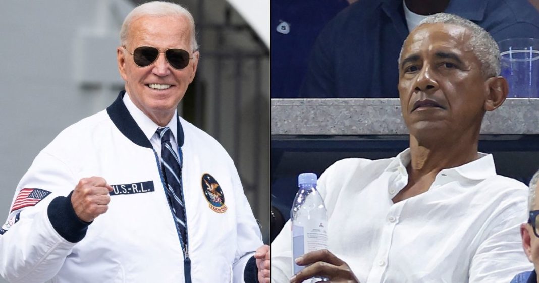 Composite image of President Joe Biden and former President Barack Obama.