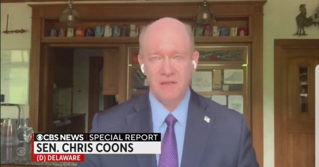 Biden/Harris Campaign Co-Chair Chris Coons Cries on Live TV After Biden Drops Out of Race (VIDEO) | The Gateway Pundit | by David Greyson