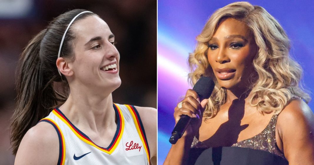 Indiana Fever's Caitlin Clark, left, had a gracious response to a "white people" joke made by Serena Williams during the 2024 ESPY Awards last week in Hollywood.