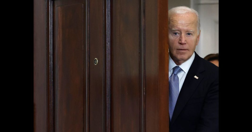 U.S. President Joe Biden arrives to deliver remarks on the assassination attempt on Republican presidential candidate former President Donald Trump, at the White House on July 14, 2024 in Washington, DC.