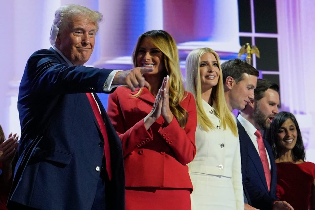 Ivanka Trump returns to politics as she joins father Donald on stage at RNC