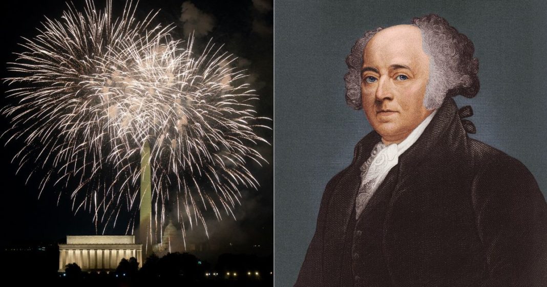 John Adams, right, accurately predicted how Independence Day would be celebrated across the country, but he did get the date of the celebration wrong.