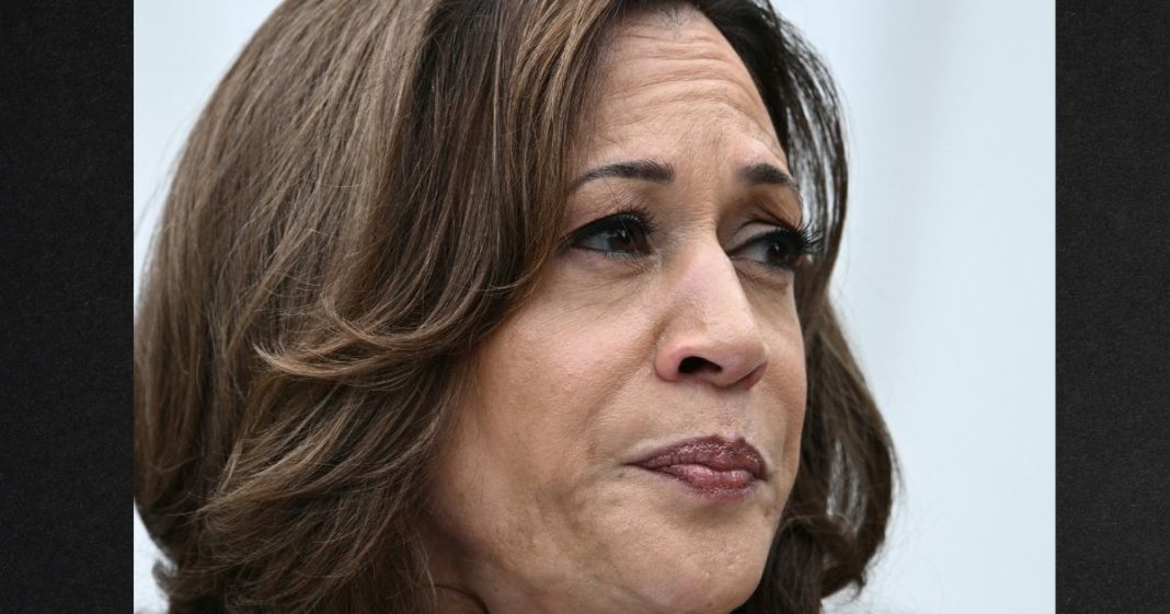 Vice President Kamala Harris is seen speaking Monday during an event at the White House in Washington, D.C.