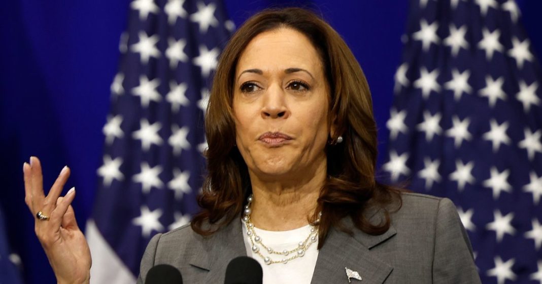 Vice President Kamala Harris delivers remarks on abortion at Ritchie Coliseum on the campus of the University of Maryland in College Park on June 24.