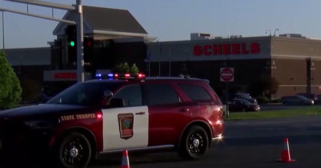 This YouTube screen shot shows the scene where a Minnesota state trooper collided with multiple cars. One of the victims died.