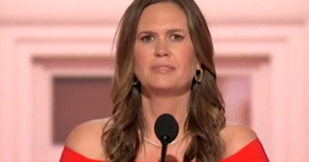 Sarah Huckabee Sanders Brings the House Down With Inspiring and Funny Speech at the RNC (VIDEO) | The Gateway Pundit | by Mike LaChance