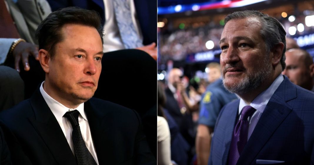 Elon Musk, left, and Sen. Ted Cruz, right, are sounding the alarm after Google searches appeared to be hiding the failed assassination attempt of former President Donald Trump on July 13.