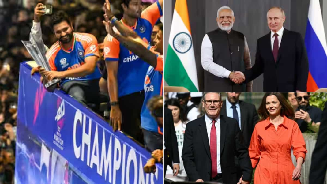 Top 10 world news: Modi's visit to Russia; Team India victory parade; SCO Summit; UK election; and more 