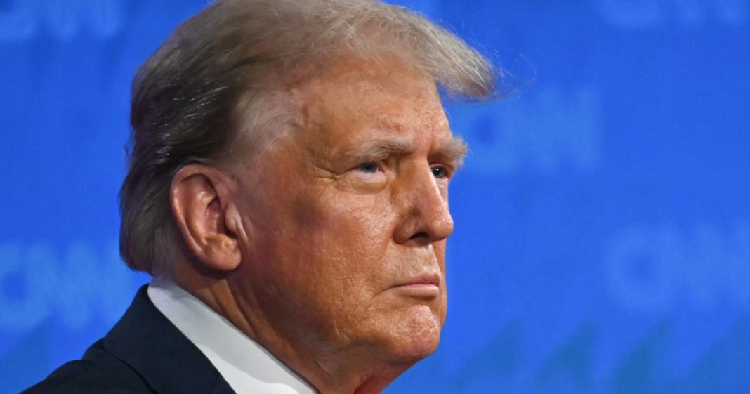 Former President Donald Trump speaks during the first 2024 presidential debate in Atlanta, Georgia, on Thursday.