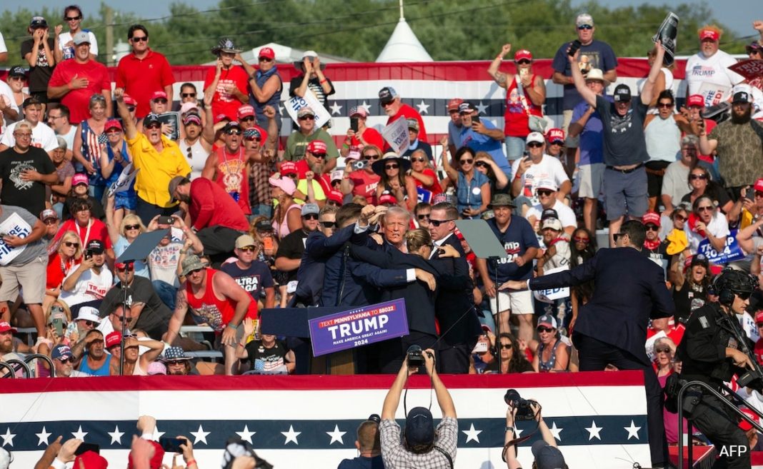 Video: Moment Trump Was Attacked At Rally