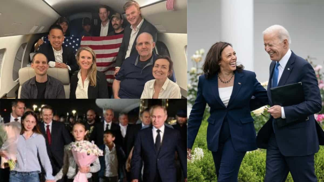 Biden and Harris to welcome freed Americans arriving from Russia 