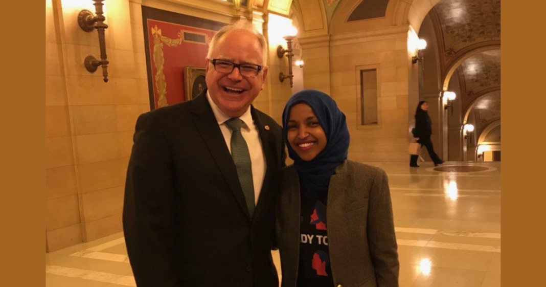 Birds of a Feather: Ilhan Omar Thanks Tim Walz for Radical Positions Including Supporting Abortion Up Until Birth | The Gateway Pundit | by Margaret Flavin