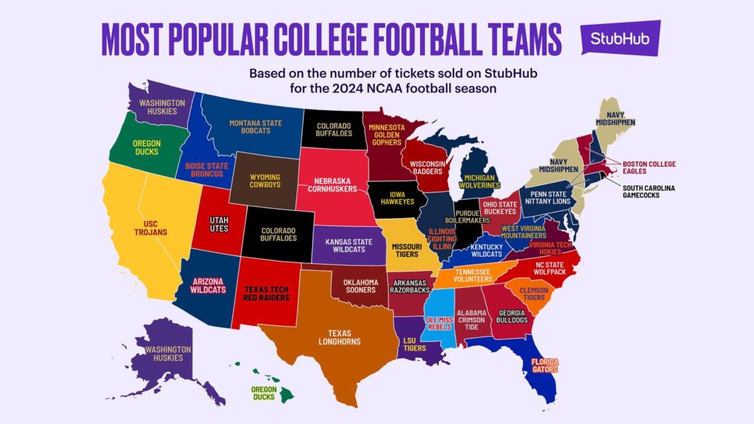 College Football Ticket Sales See Steep Increase For 2024 On StubHub