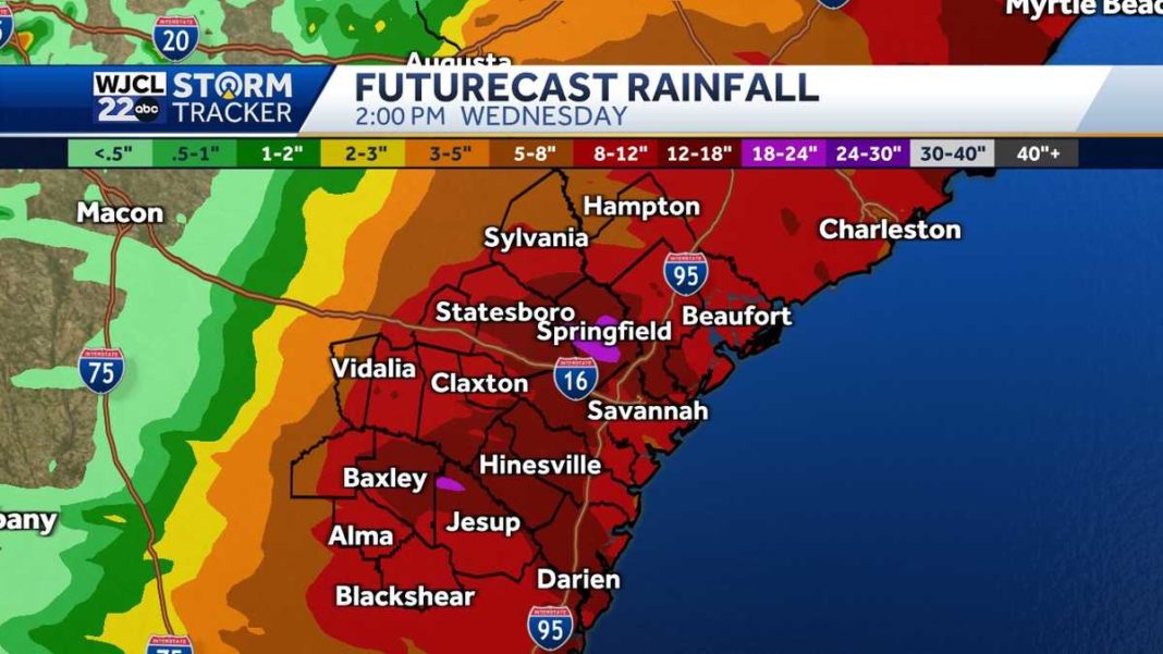 Debby to hit Southeast Georgia, Lowcountry with heavy rain, flooding, & strong winds