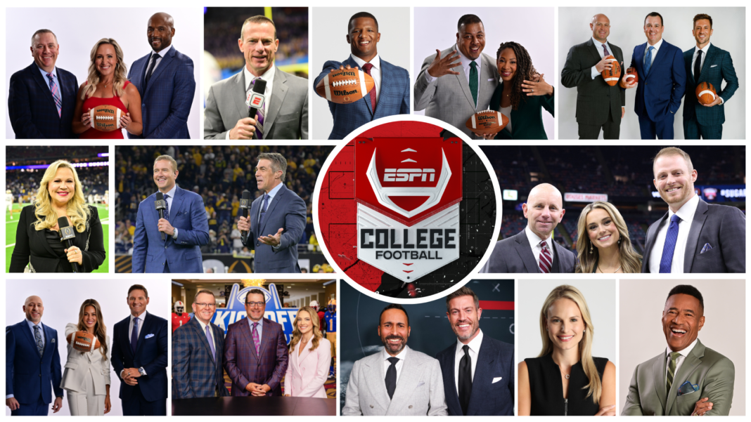 ESPN's Comprehensive College Football Coverage Kicks Off with Dynamic Commentator Lineup; Chris Fowler, Kirk Herbstreit and Holly Rowe Return as ABC/ESPN’s Top Team