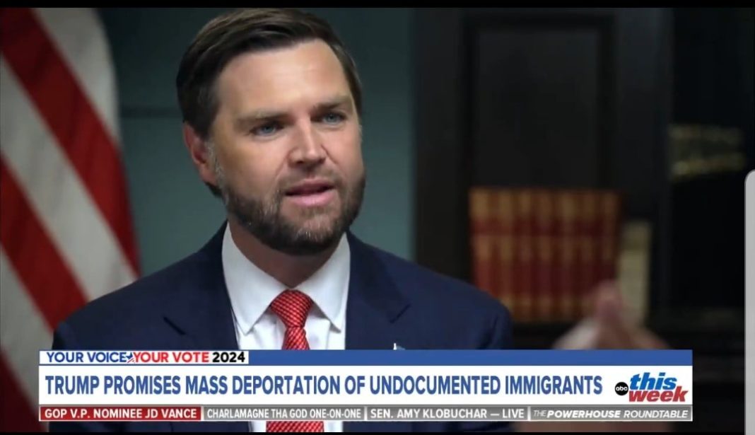 JD Vance Spars with ABC's Jon Karl Over 'Border Czar' Kamala Harris's Dangerous Open Border Policies (VIDEO) | The Gateway Pundit | by David Greyson