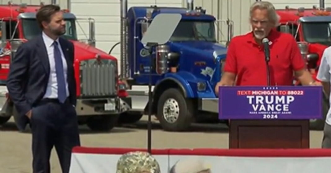 Michigan Trucker Slams Biden and Harris Economy: 'We Gotta Get Donald Trump Elected With JD as His VP!' (VIDEO) | The Gateway Pundit | by Mike LaChance