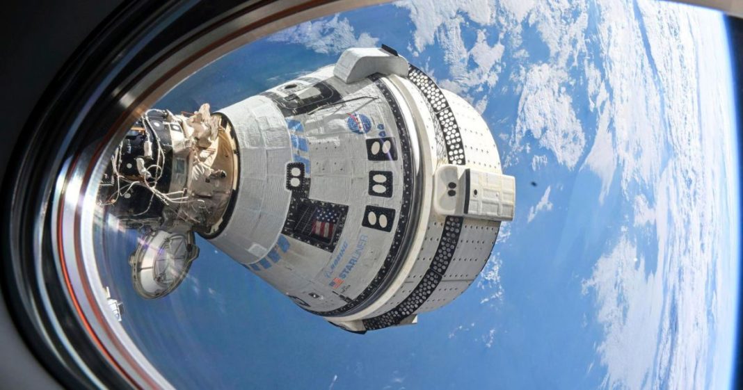 Boeing's Starliner spacecraft, which launched astronauts Butch Wilmore and Suni Williams to the International Space Station, is docked to the Harmony module's forward port on July 3.