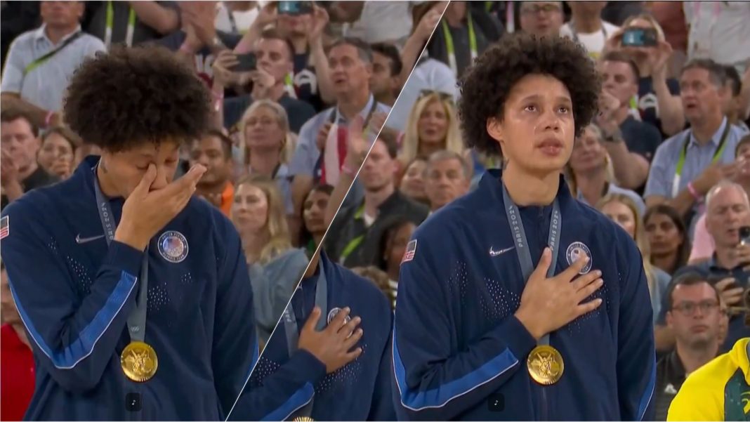 Newfound Gratitude: Brittney Griner Cries During National Anthem at Olympics - (VIDEO) | The Gateway Pundit | by Julian Conradson