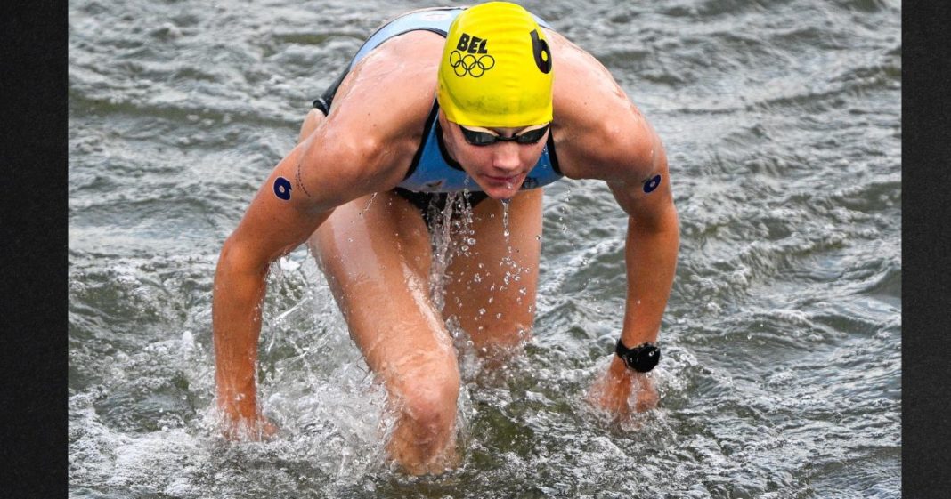 Belgian triathlete Jolien Vermeylen is pictured in action during the women's individual triathlon race at the Paris 2024 Olympic Games Wednesday in Paris, France.