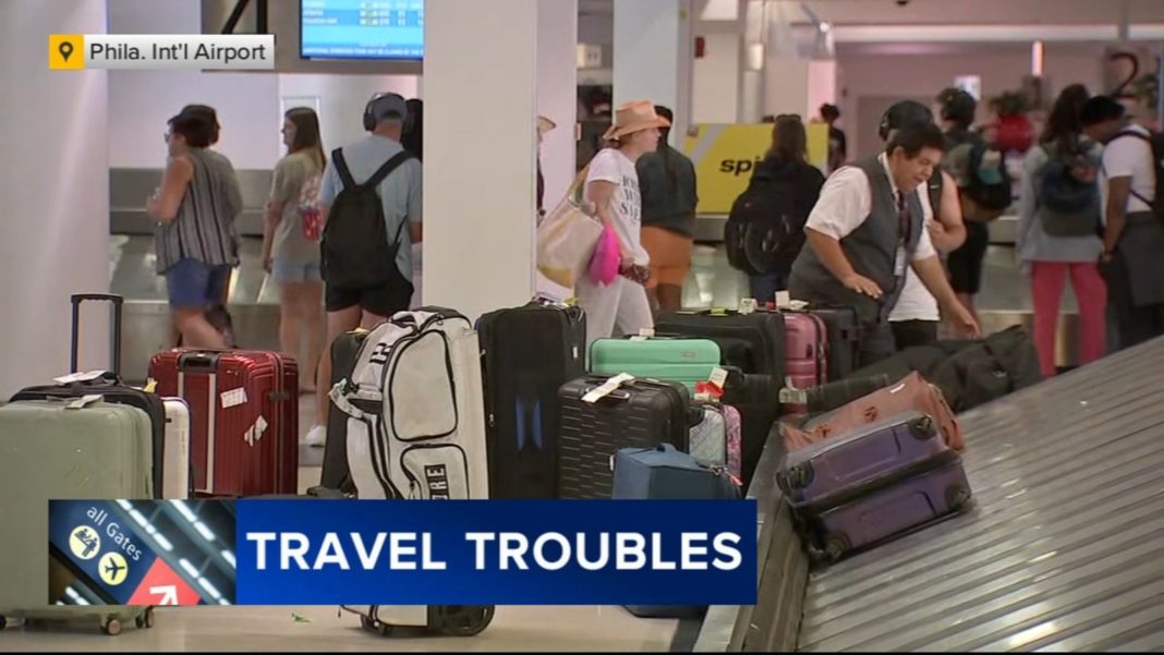 Stormy weather across East Coast causes travel trouble at Philadelphia International Airport