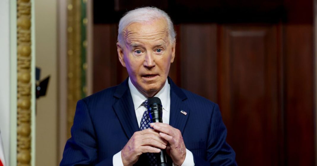 U.S. President Joe Biden speaks to participants of the White House Creator Economy Conference in the Indian Treaty Room in the Eisenhower Executive Office Building on August 14, 2024 in Washington, DC. Biden dropped by the conference to speak about the rise in digital creators and the ways they get their message out.