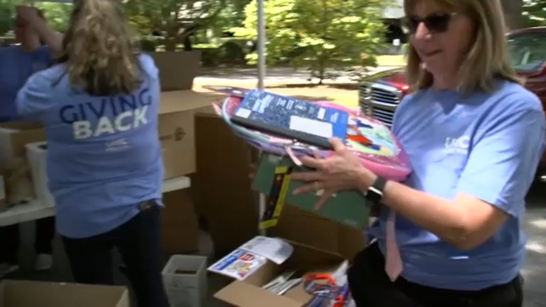 UNC Health holds 'Stuff the Bus' drive for school supplies