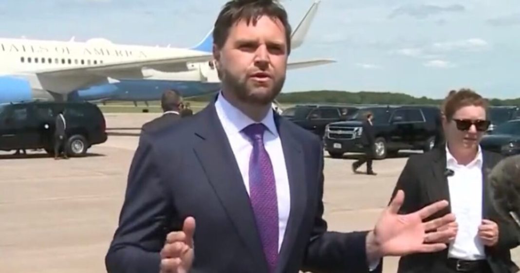 [WATCH] J.D. Vance Walks To Reporters Covering Arrival Of Kamala Harris In Wisconsin - 'Hopefully My Plane In A Few Months' * 100PercentFedUp.com * by Danielle