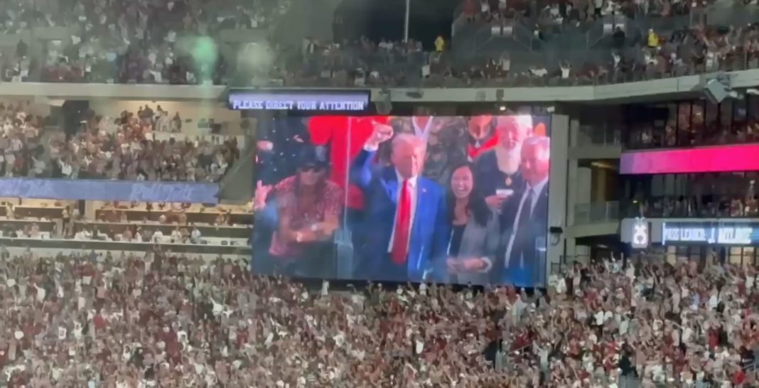 ALABAMA CROWD ROARS! As Trump Is Pictured on the Big Screen at Bryant-Denny Stadium for Alabama-Georgia Game (VIDEO) | The Gateway Pundit | by Jim Hoft