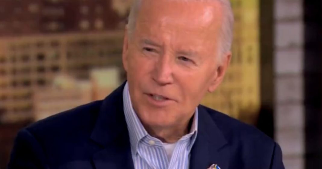 Biden Claims He Abruptly Dropped Out of the 2024 Race Because He 