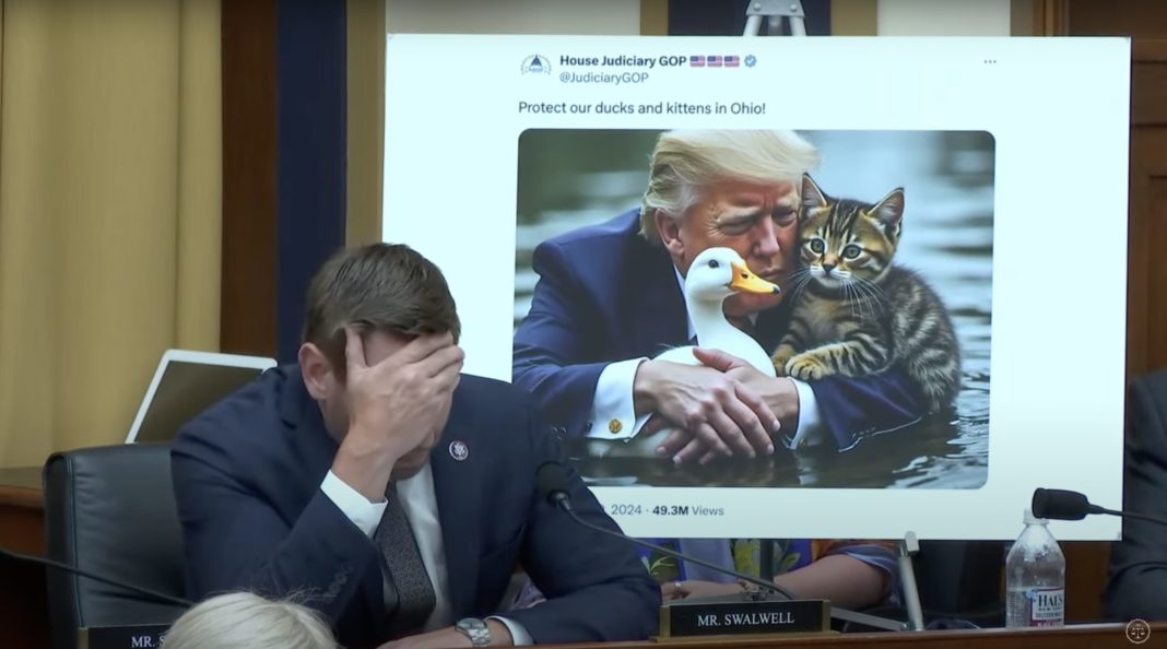 Chinese Spy Lover Eric Swalwell Has a Complete Meltdown on the House Hearing Over Trump Cat Memes | The Gateway Pundit | by Jim Hᴏft