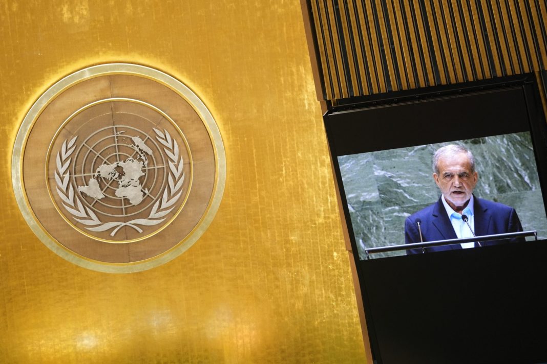 Iran spouts 'propaganda' from UN podium, calls on Middle East to unite behind Tehran