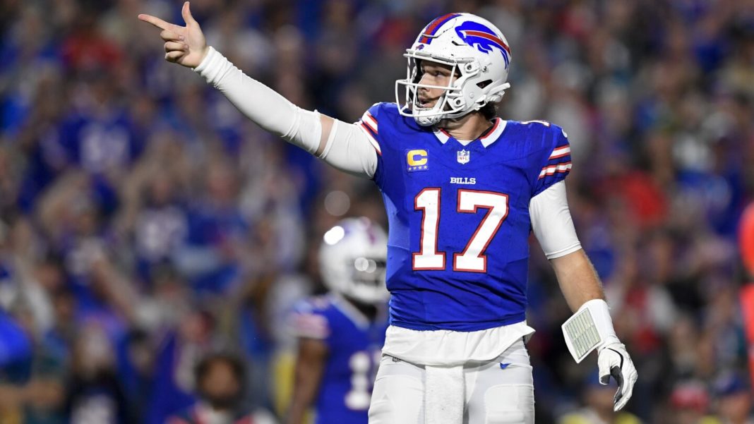 Josh Allen throws 4 TD passes and the Bills roll to a 47-10 win over the unraveling Jaguars