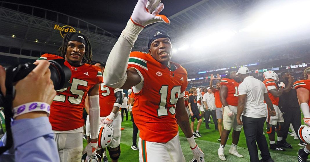 Miami’s 6-Word Post After Virginia Tech Win Has College Football Fans Fuming