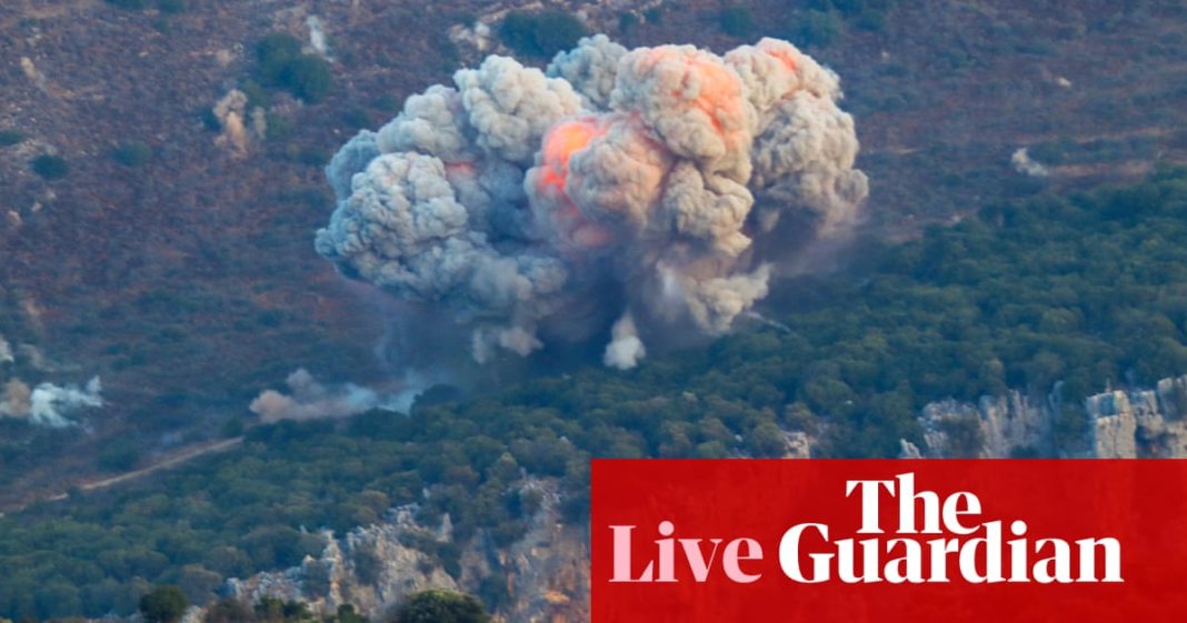 Middle East crisis live: one killed and six wounded in Israeli strikes on southern Lebanon, say reports