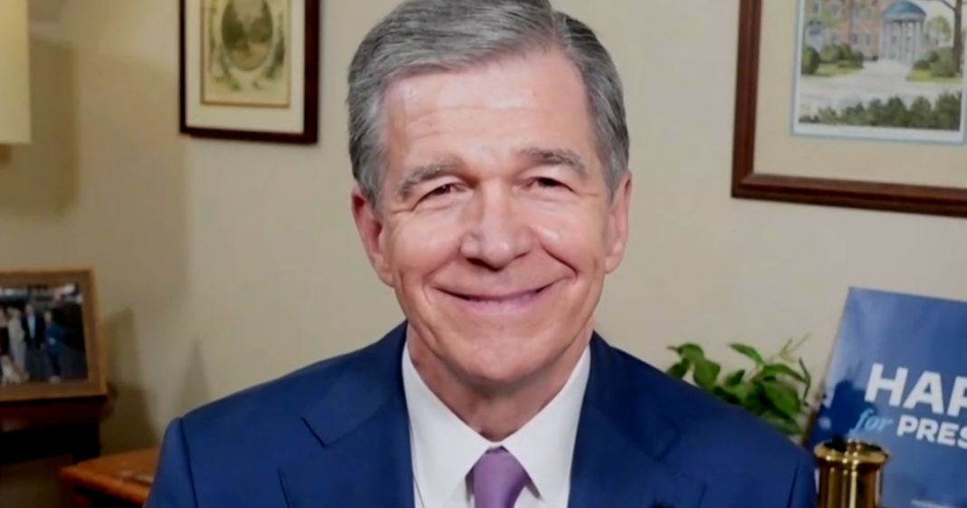 North Carolina Gov. Roy Cooper says if Kamala Harris wins his state, 